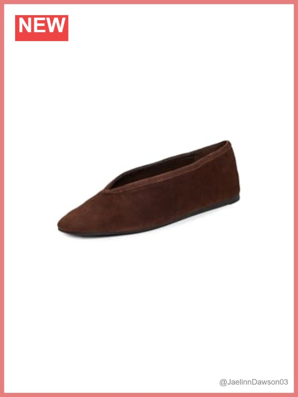 Women's Suede Slip-On Flats, Comfortable Round Toe Pull-On Shoes